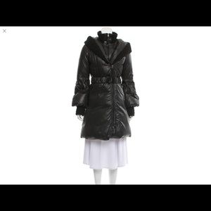 Black knee length Mackage down coat